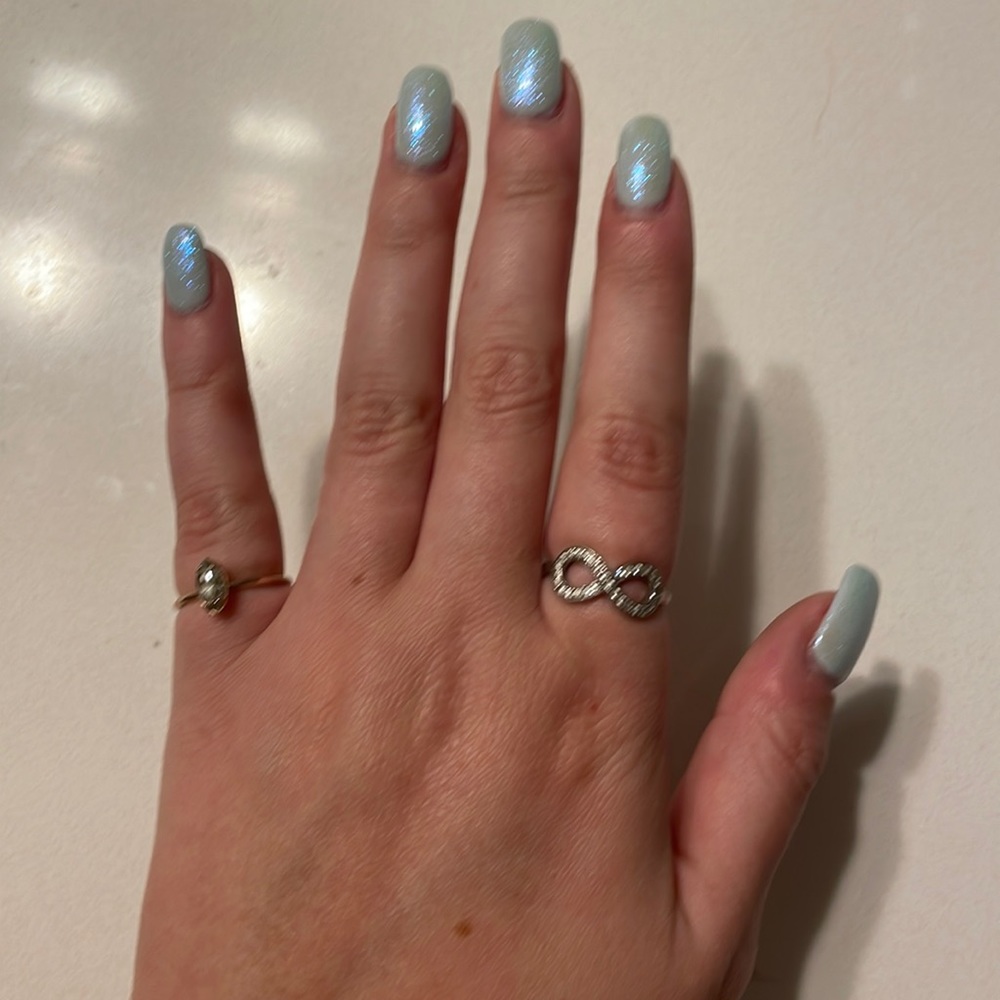 Sterling silver infinity ring